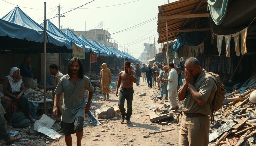 Breaking news in Gaza conflict showing devastation.
