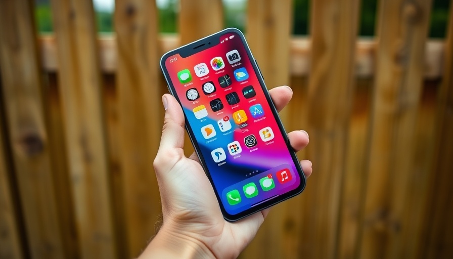 Hand holding modern smartphone reflecting Apple Alibaba deal concerns.