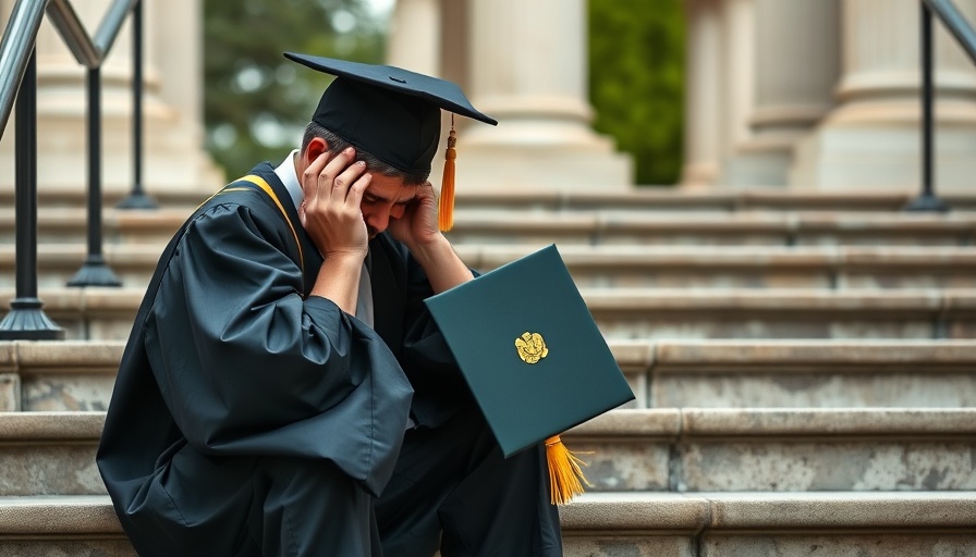 Disheartened graduate on steps holding diploma, worst-paying college majors.