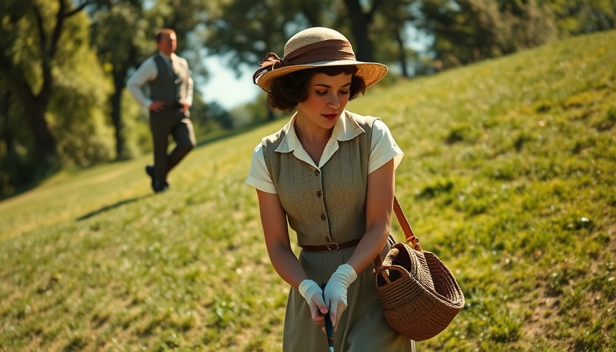 1920s golf scene at Mary Pickford's Santa Cruz hideaway.