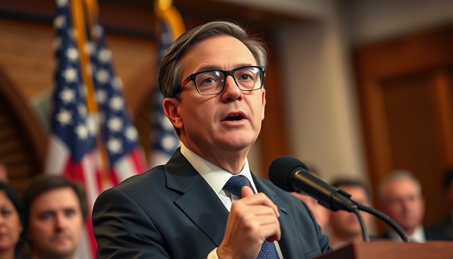 Politician discusses Trump Tax Cuts Bill at a press conference