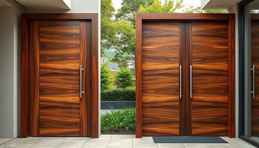 Elegant stylish wooden door designs with rich grain patterns.