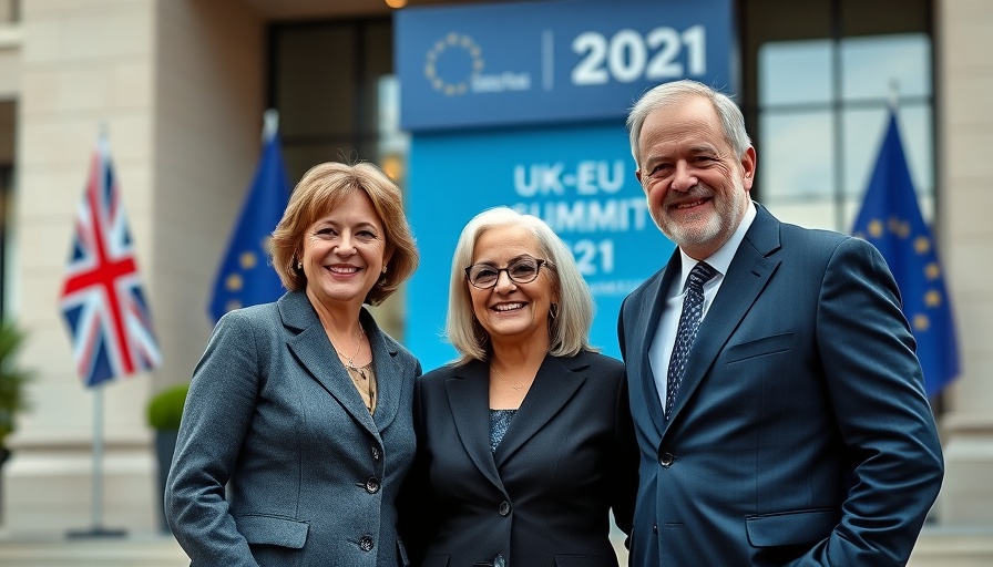 UK EU Post-Brexit Reset summit attendees smiling warmly together.