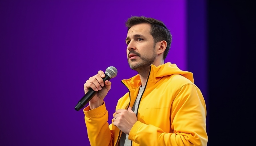 Klarna revenue per employee AI efficiency concept with thoughtful speaker.