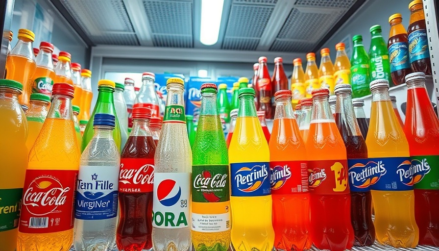 Nebraska SNAP restrictions on sugary drinks in a store fridge.