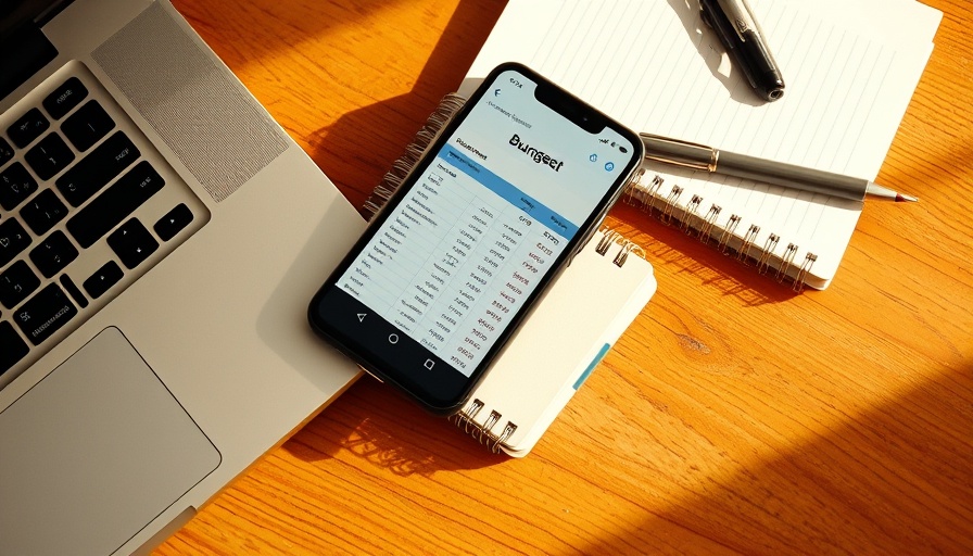 Understanding debt-to-equity ratio: smartphone budget spreadsheet