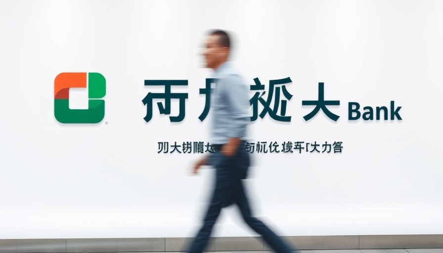 China banks cut deposit rates: Person passes China Construction Bank sign.