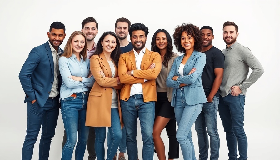 Diverse entrepreneurial team showcasing business startup funding success.