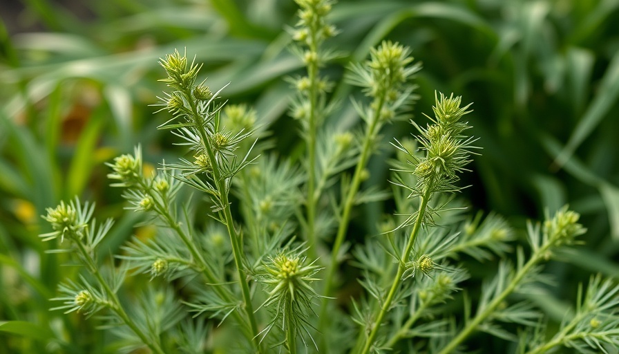 Lush green dill plants in herb garden with feathery leaves.