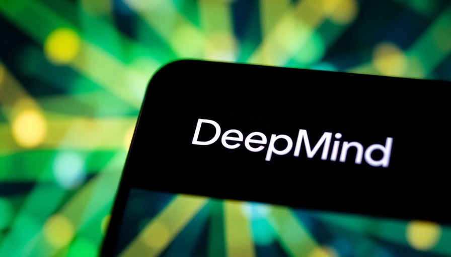 TechCrunch Sessions AI: Google DeepMind logo with colorful backdrop.
