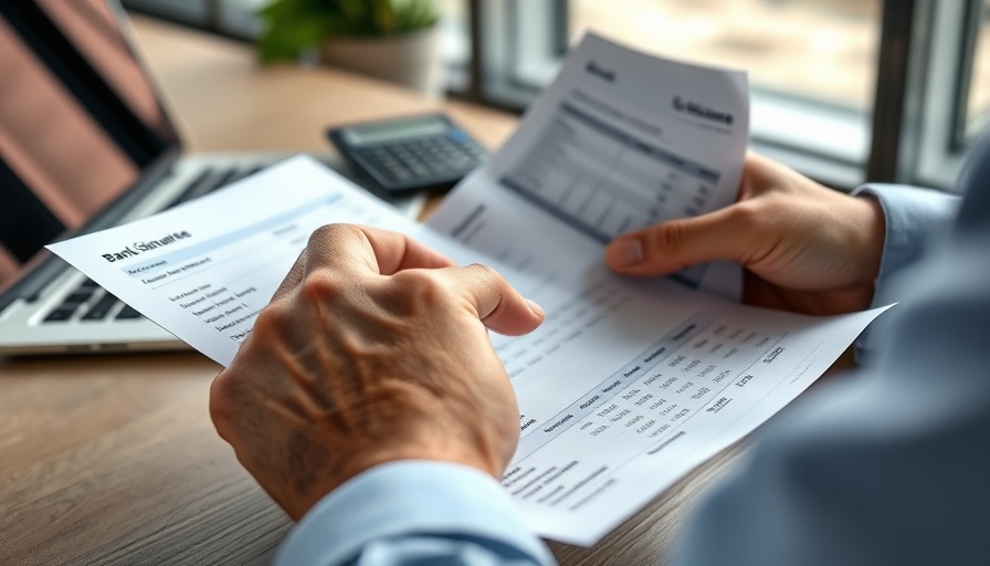 Hands reviewing financial documents and considering cosigning student loans.