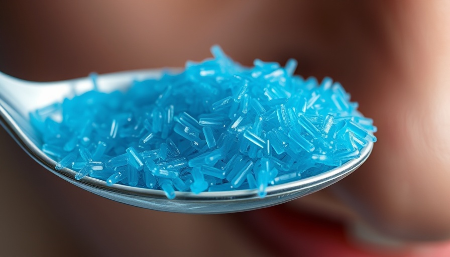 Microplastics on spoon illustrating microplastics in food and brain health.