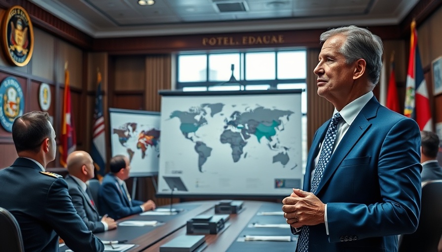 Professional presentation on defense strategy, connection to Afghanistan withdrawal review.