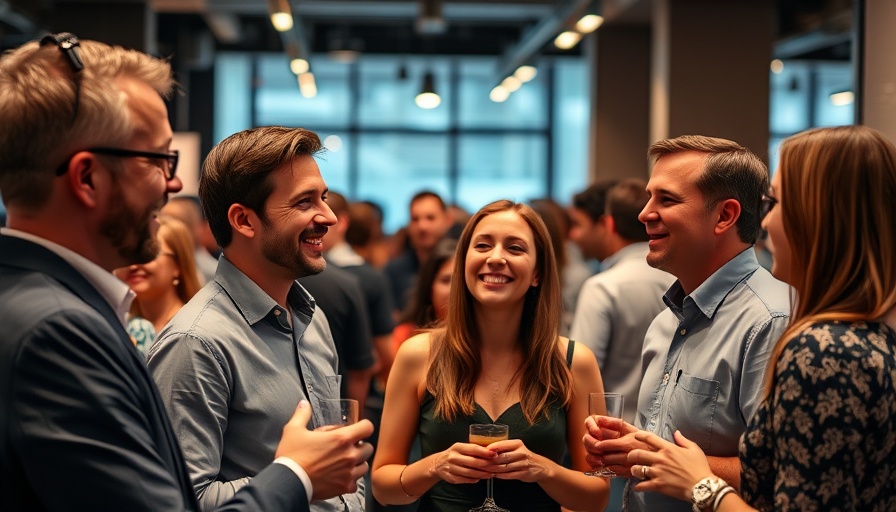 Informal networking at TechCrunch All Stage 2025 Side Events.