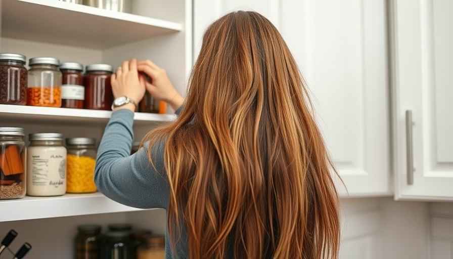 Khloé Kardashian pantry organization with neatly arranged jars in bright kitchen.