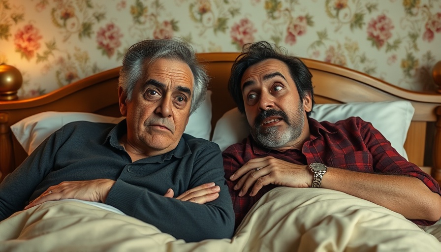 Bay Area theater scene with comedic couple in staged setting.