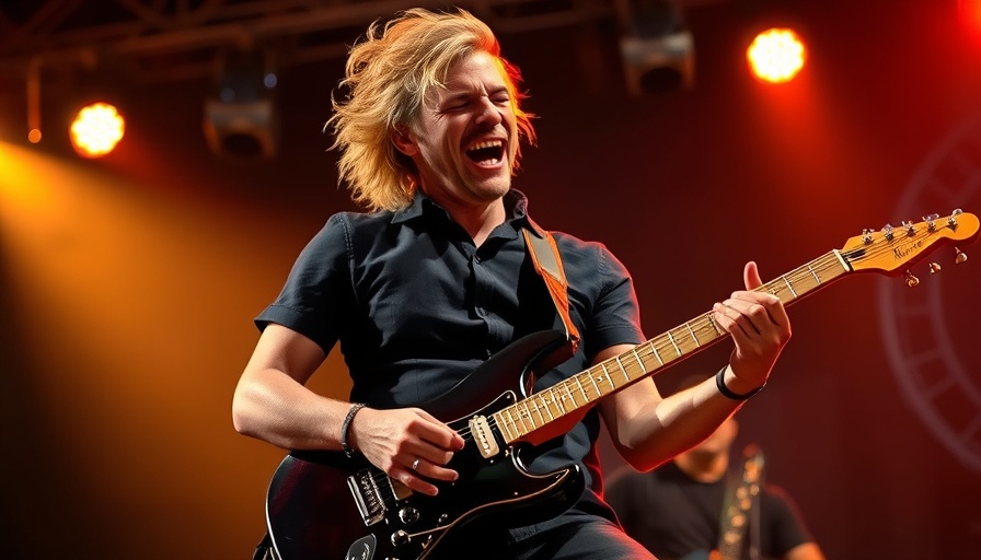 Trey Anastasio performing at Grateful Dead celebration, joyful expression