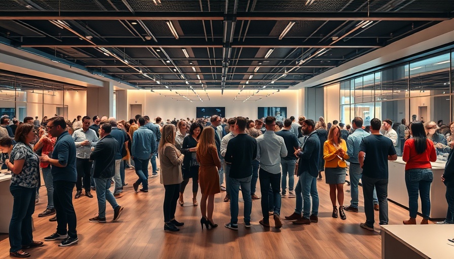 People engage at side events during TechCrunch Sessions AI, warm atmosphere.