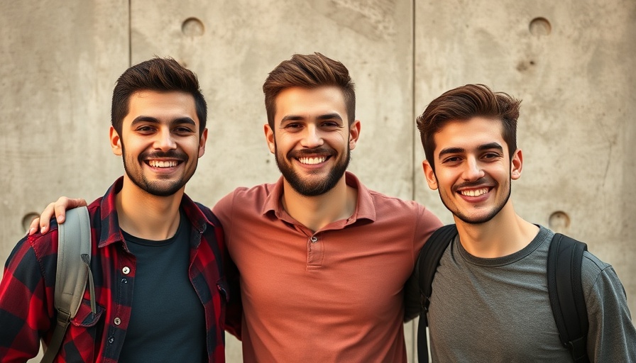 Three young men smiling confidently for business startup funding.