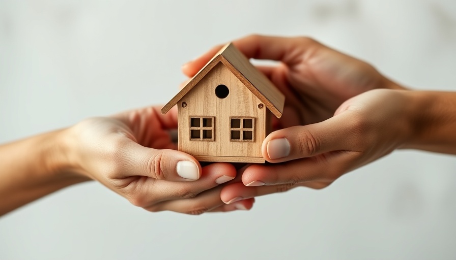 Hands holding a wooden house model representing down payment gift rules.