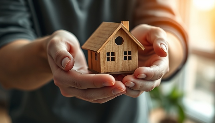 Hands holding a wooden house model symbolizing down payment gift rules.