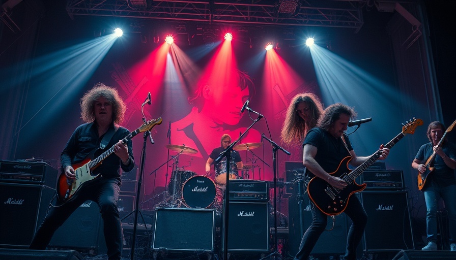 Band performing on stage linked to Sammy Hagar's most lucrative hit.