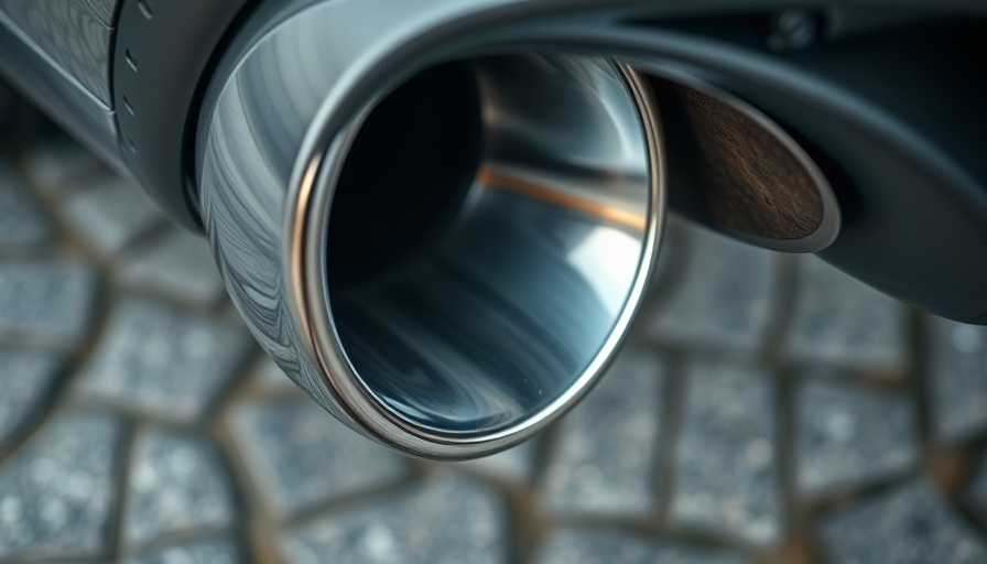 Close-up of car exhaust pipe related to California air pollution standards.
