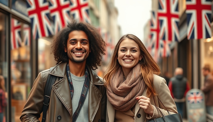UK consumer confidence depicted with shopping scene on busy UK street.