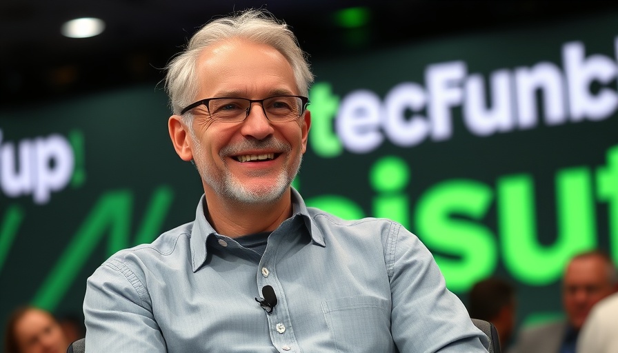 Speaker at TechCrunch Disrupt 2025 discussing tech innovations.