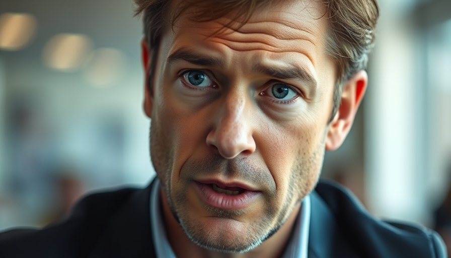 Close-up of a man discussing policy impacts in an indoor setting.