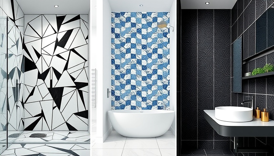 Modern bathroom tile design ideas: diverse styles and patterns.