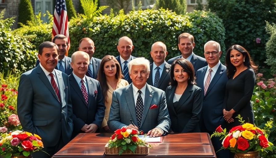 Group gathering for anti-revenge porn law discussion under sunlight.