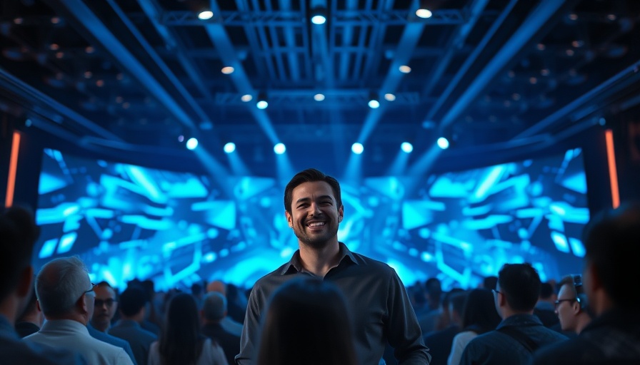 AI venture event in Sweden featuring a keynote on stage.