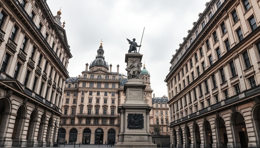 Statue near Foreign Office in London, potential staff cuts context.
