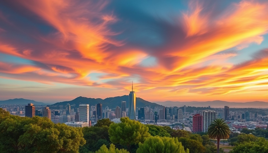 Scenic view of one of the hottest cities in the US with skyline and mountains.
