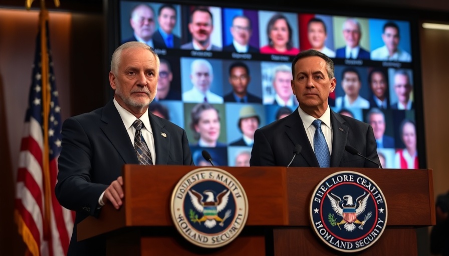 Officials address migrant deportation chaos with displayed portraits.