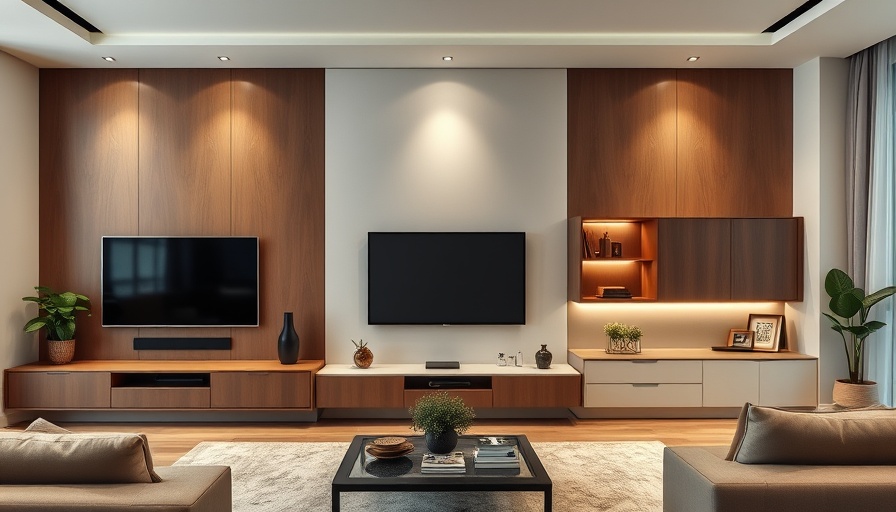 Modern TV wall unit designs in stylish living room.