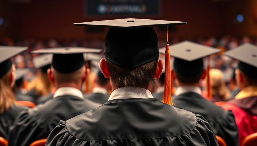Graduates at a ceremony, symbolizing AI impact on entry-level jobs.