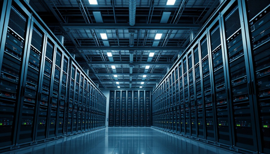 Data center with server racks representing ASEAN power grid integration.
