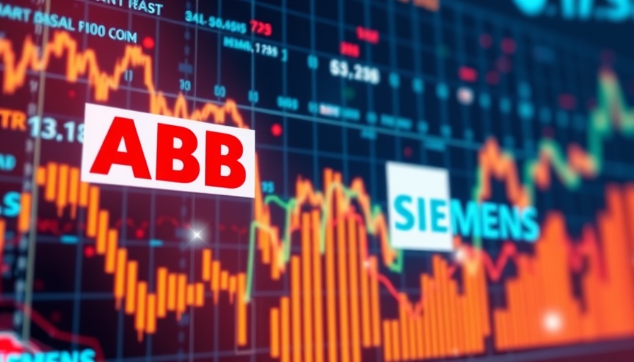 AI boom boosts European industrial groups in vibrant financial chart.
