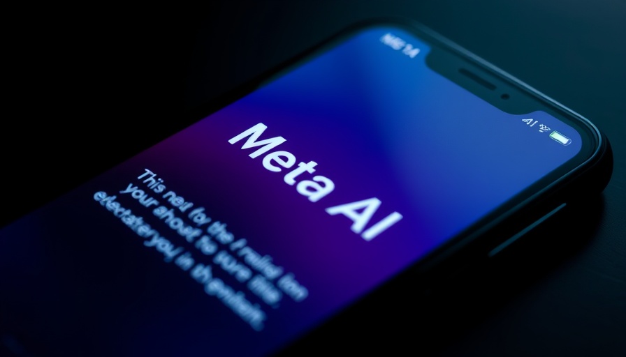 Meta AI app displaying availability message on smartphone.