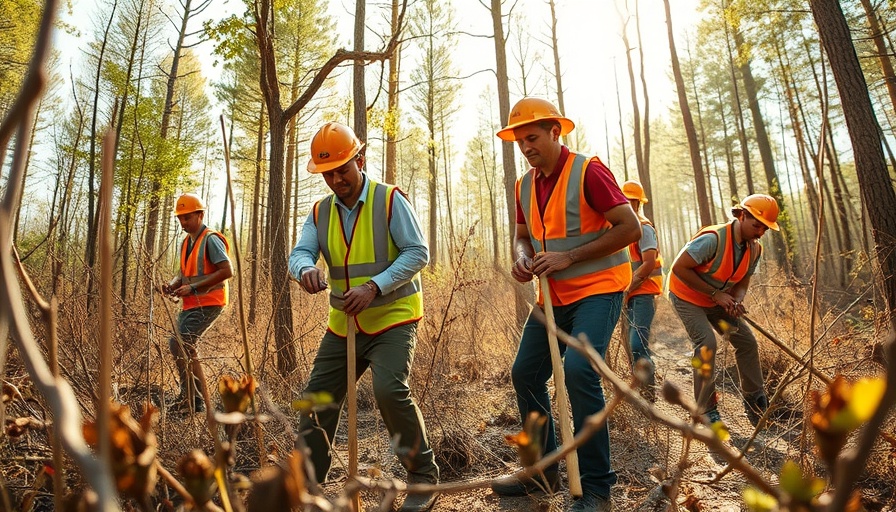Workers clearing forest to reduce wildfire risk, Marin Wildfire Prevention Authority budget impact.