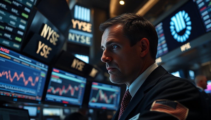 Stock trader analyzing trends amid court ruling to block Trump tariffs.