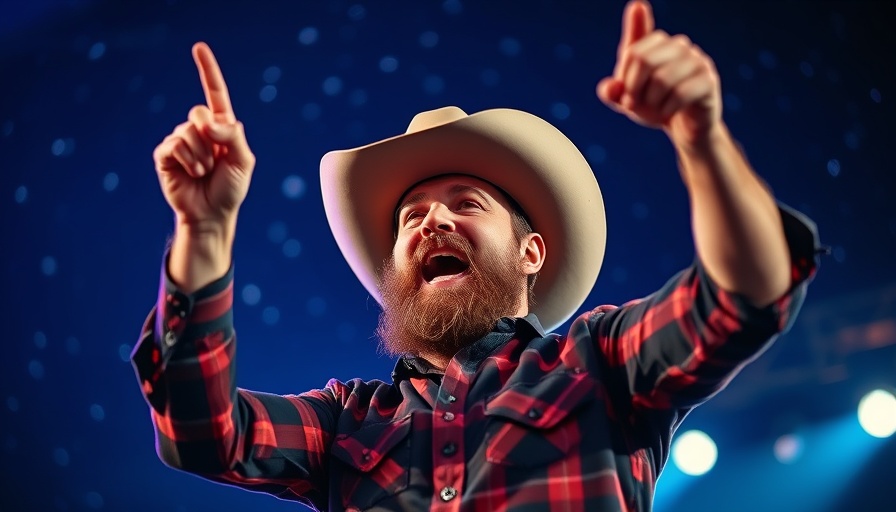 Live performance by a cowboy singer during Bay Area weekend activities