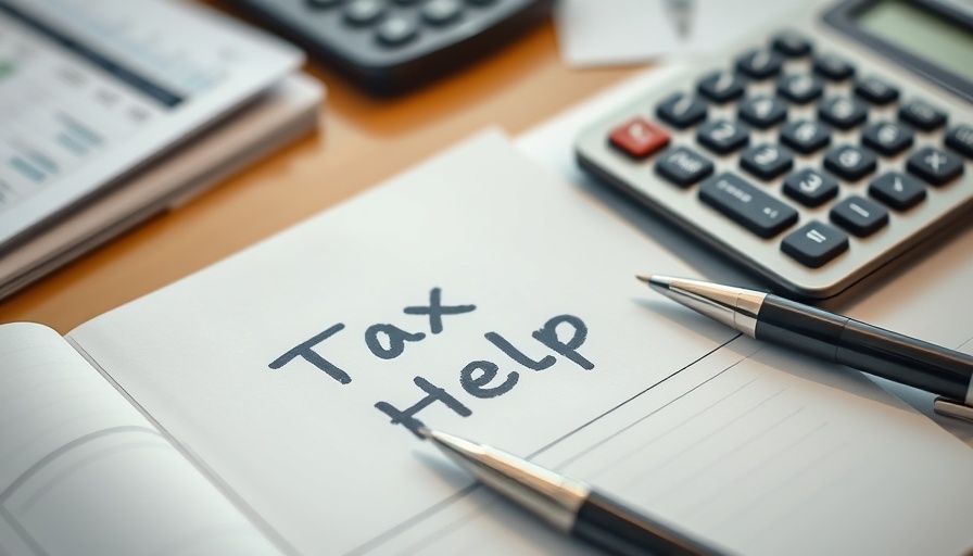 Managing Tax Debt tools with note, calculator, and ledger.