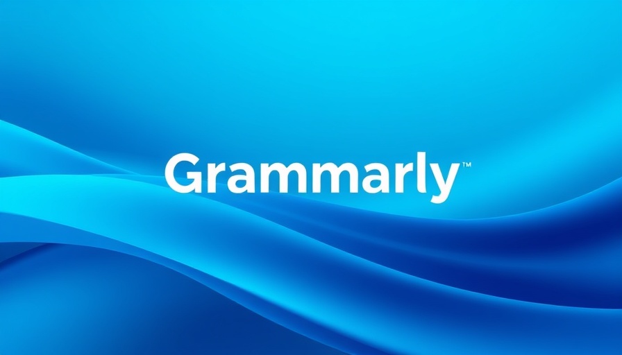 Abstract image of Grammarly logo on blue background representing non-dilutive funding.