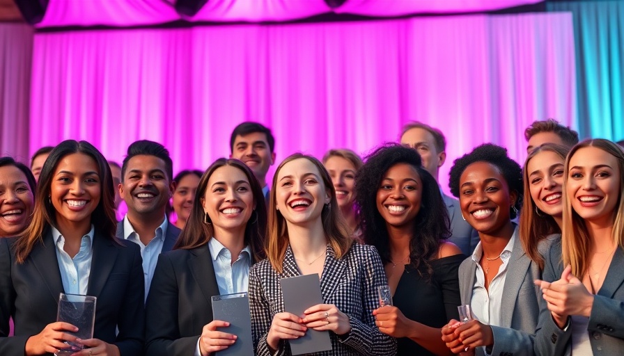 VivaTech 2025 Innovation Awards winners on stage with pink backdrop.