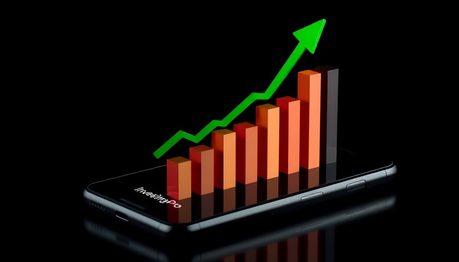 3D chart with arrow on phone screen, insider trading implications for investors.