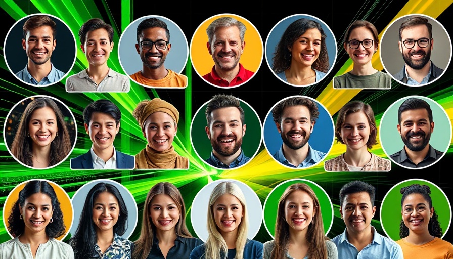 TechCrunch Disrupt 2025 voting collage of attendees in vibrant design.