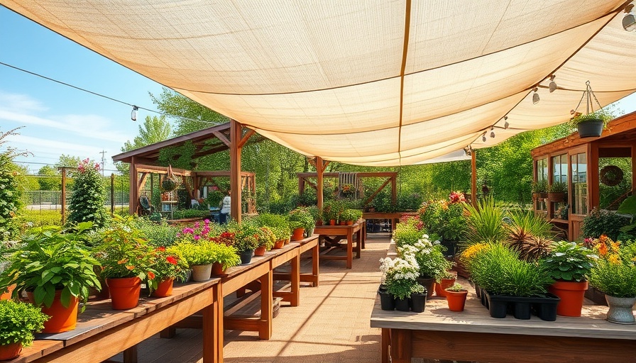 Novato Spring Plant Sale featuring diverse potted plants under canopy.